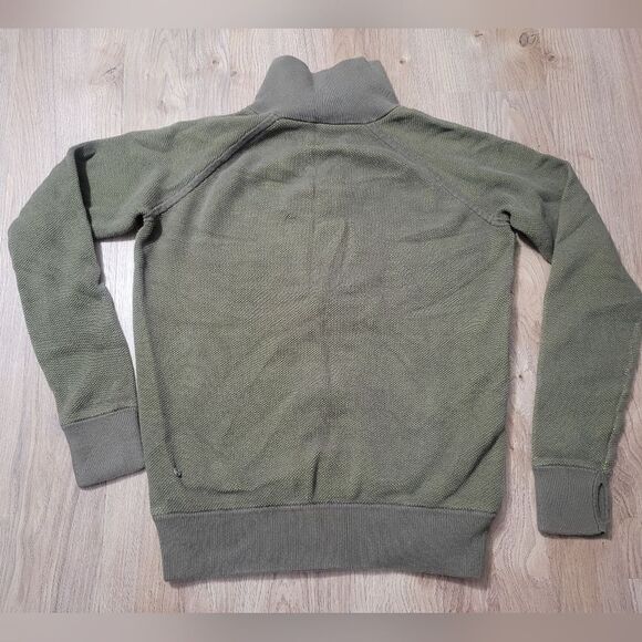 Lululemon Post Savasana Reversible Jacket sweater full zip lime green size 10 - Picture 8 of 10